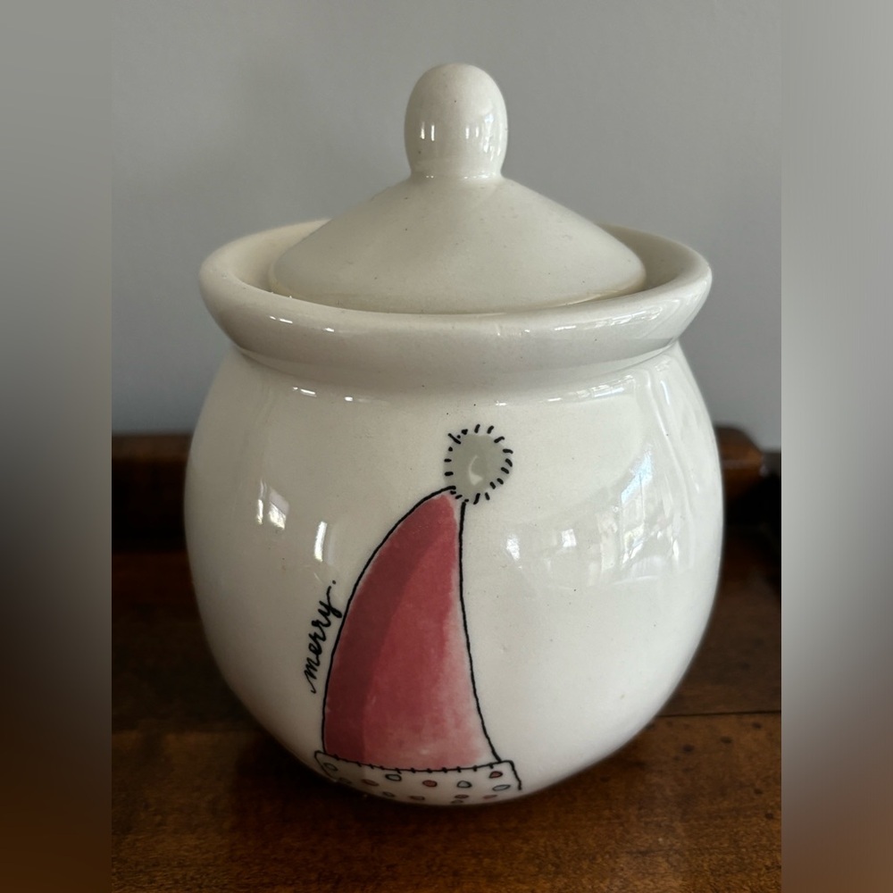 RAE DUNN SUGAR BOWL Merry Christmas